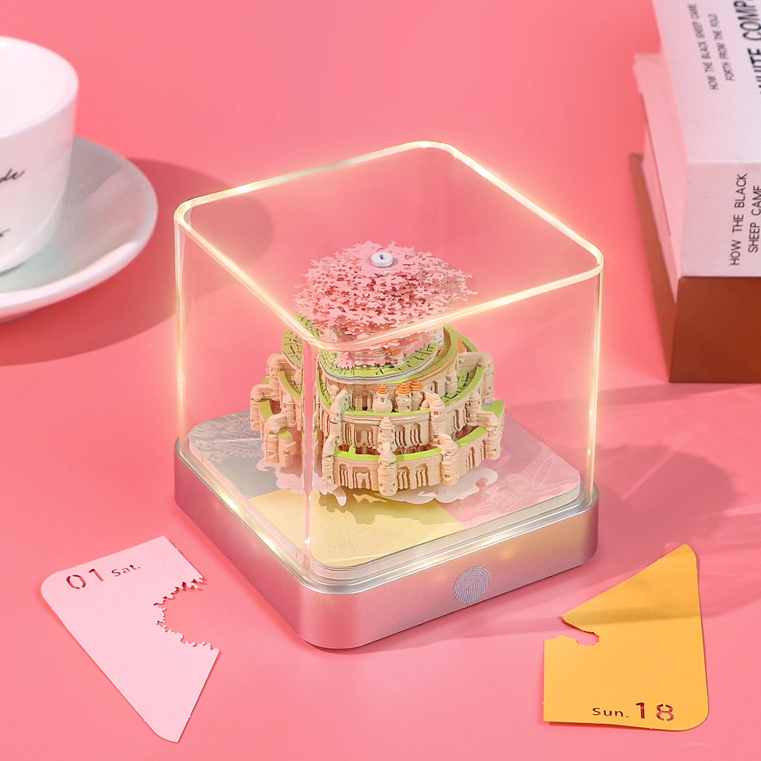 

2026 Creative 3D Sky Castle Paper Carving Calendar - Tear-off Stereoscopic Sticky Notes for Home Office Desktop Decor Ornament