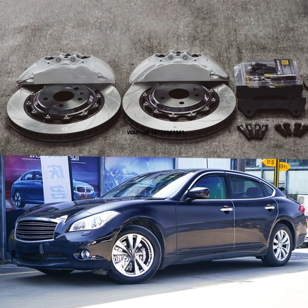 

Racing P60ES Front Big Brake Kit 6 Piston Caliper with 355*32mm Rotor Auto BBK Brake System for Q70L 18 Inch Rim
