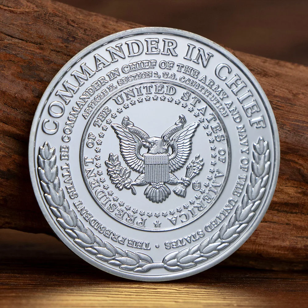 عملة لينكولن التذكارية المطلية بالفضة للرئيس الأمريكي أبراهام 1861 عملة قابلة للجمع في الحرب الأهلية