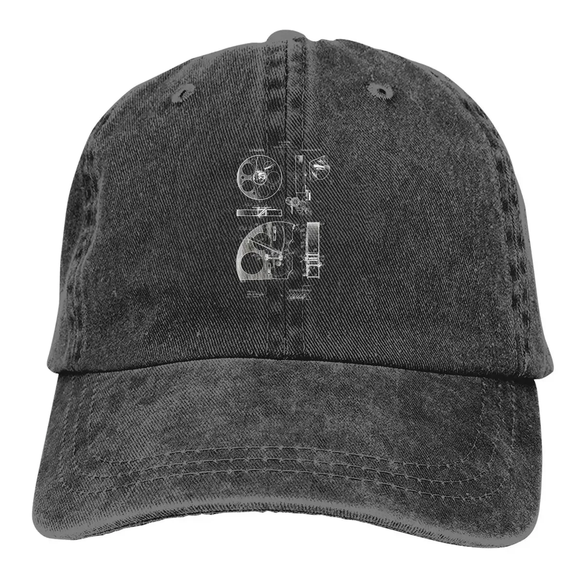 Chapeaux de cowboy avec dessins de bobine de film pour femmes, pare-soleil, casquettes de baseball, prolifération, caméra, breve