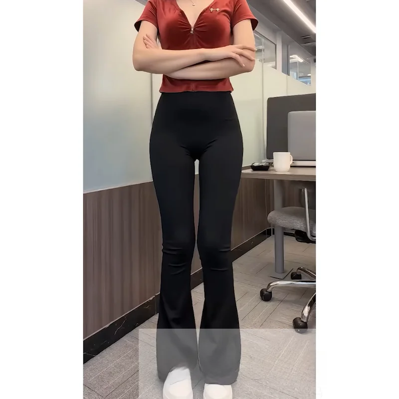 

Новые женские брюки для йоги с высокой талией Fitn Spor, тонкие дизайнерские длинные брюки, осенняя коллекция, удобные повседневные брюки