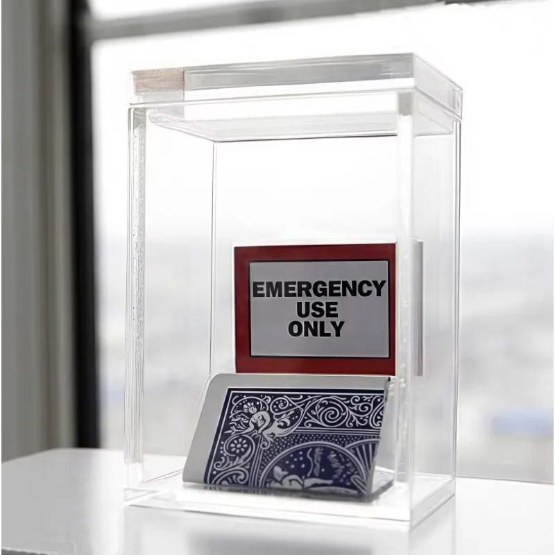 Clarity Box Card Magic – Selected Card Appearing Close Up Illusion Gimmick Props Magia Tricks