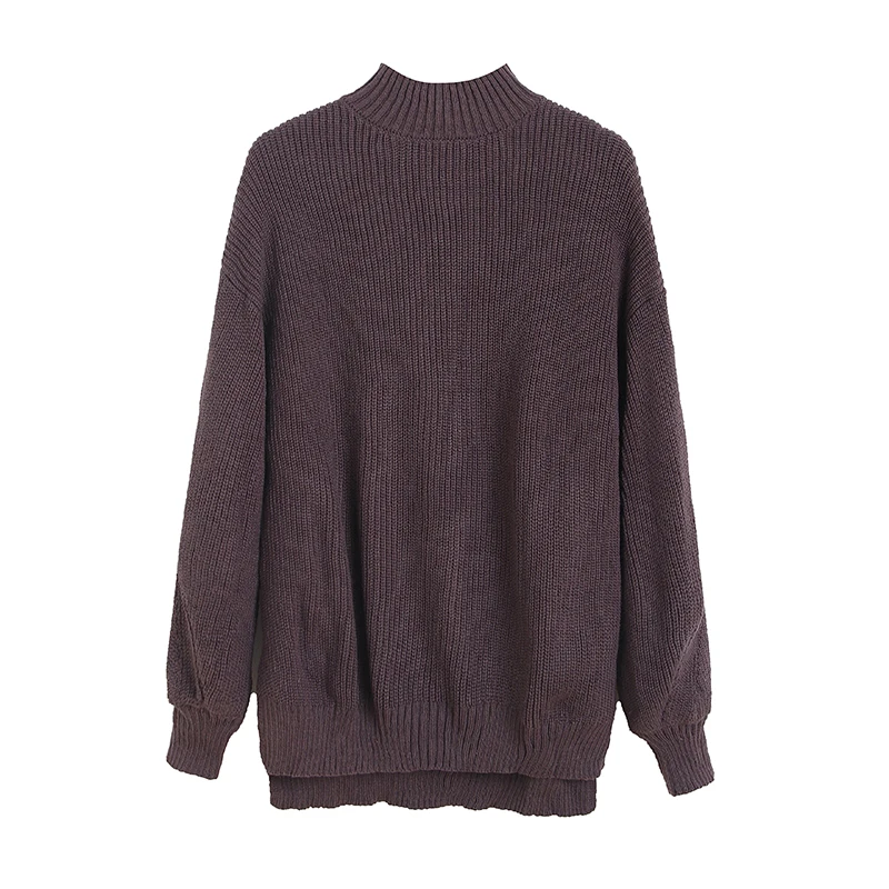 

Женский свободный повседневный трикотажный свитер, морской свитер с высоким воротником, осень-зима, новая корейская версия, верхняя одежда, пальто