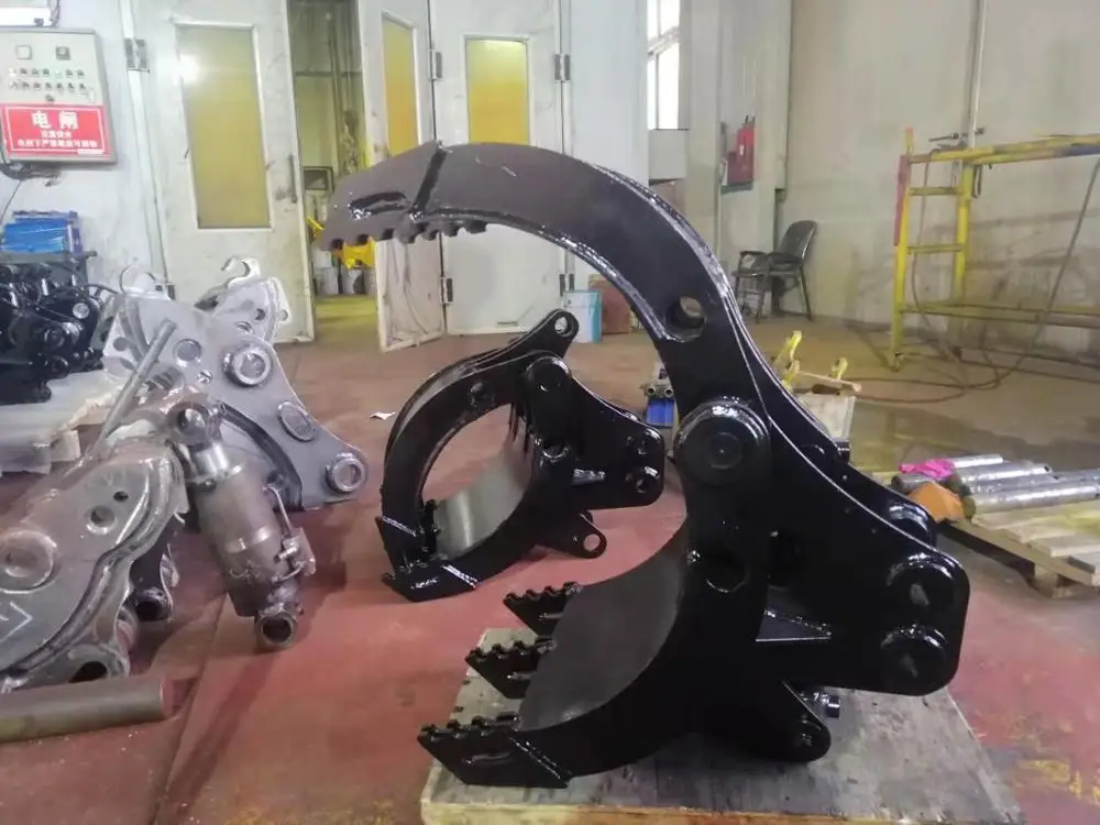 Heavy Duty Universal Hydraulic Grapple Attachment, Durable Excavator Tool For Log & Stone Grabbing Construction view 3