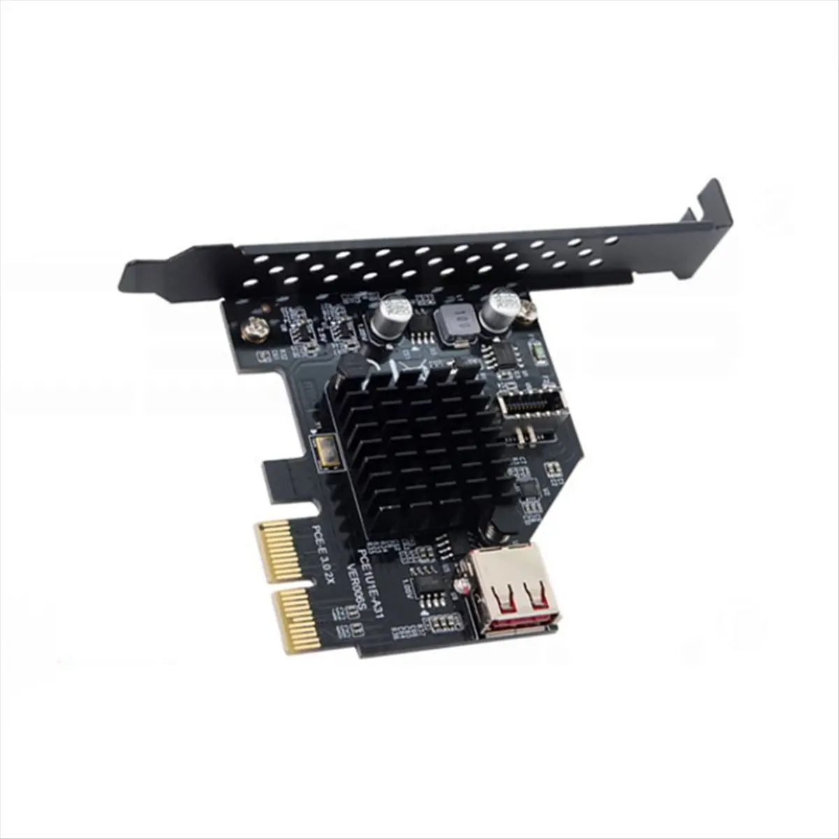 《Factory Direct》USB 3.1 Front TYPE-E Expansion Card PCIe X2 to TYPE-C Front Card ASM3142 Chip USB3.1 Front TYPE-E+USB2.0 Expansi