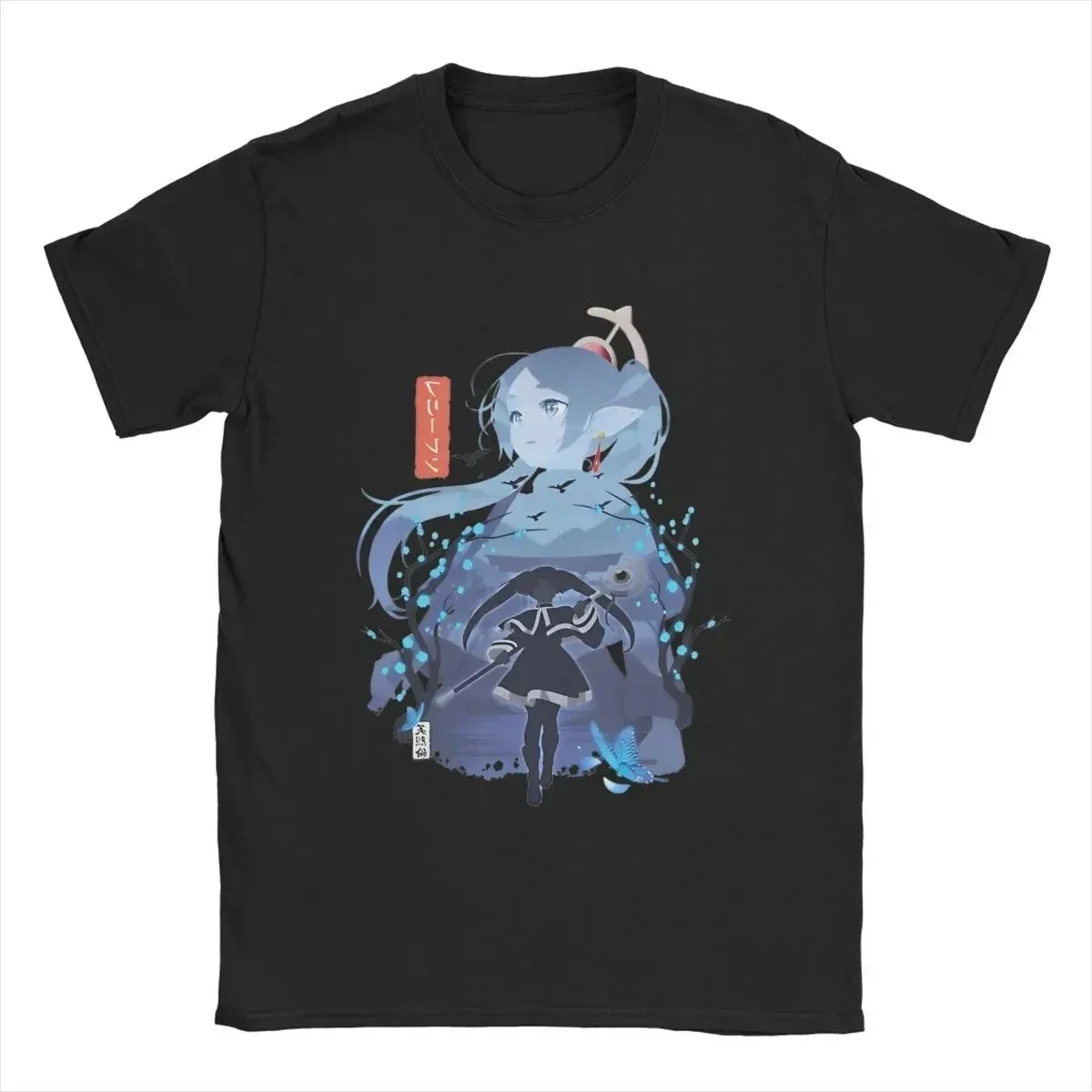 

Новое поступление 2025 года, модные мужские футболки Frieren At The Funeral с аниме, персонажи папоротника, 100% хлопок, новинка, с коротким рукавом, Crewne