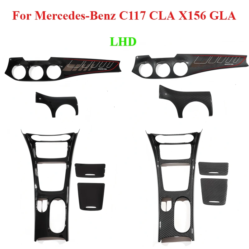 Para mercedes-benz C117 CLA X156 GLA interior modificado instrumento de control central mesa soporte para vasos pasamanos caja panel embellecedor