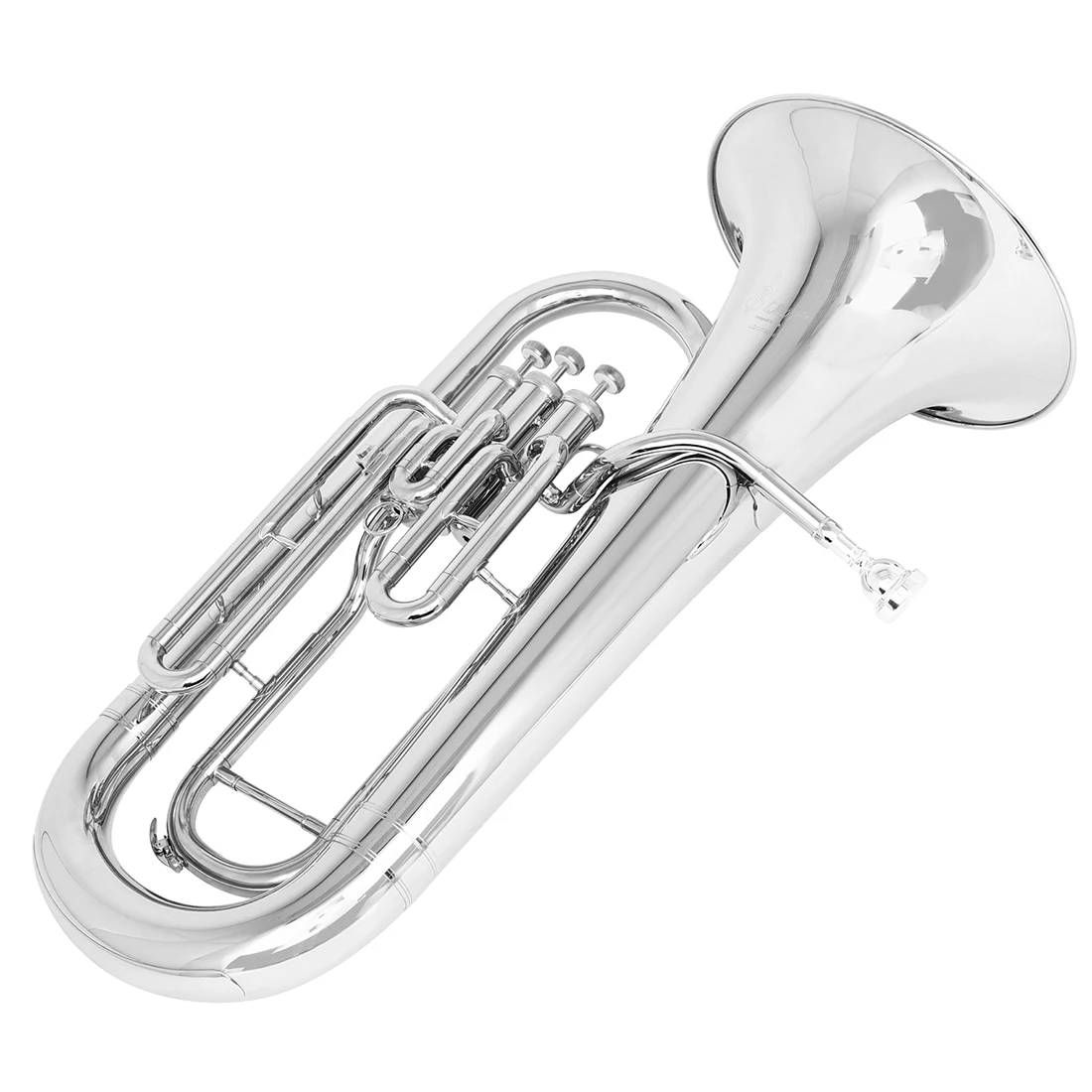 SLADE 3-key Euphonium Bb Vertical Key Euphonium Professional Baritone Horn Brass Instrument with Case Gloves Cleaning Cloth