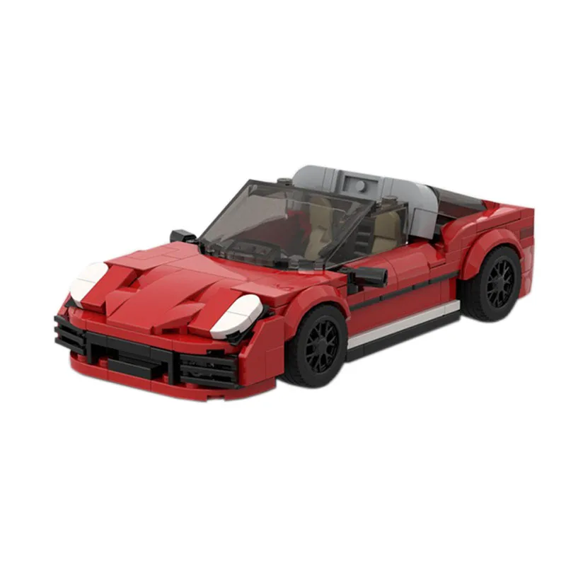 MOC-102032 Building Block 8 Grid Car Convertible Car Sports Car 337PCS Children's and Boy Birthday Christmas Toy Gift Decoration