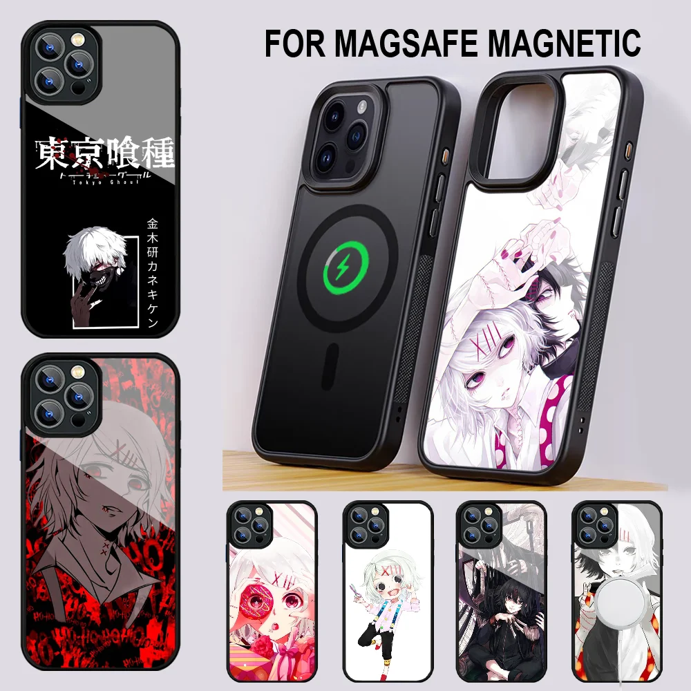 JUUZOU SUZUYA Tokyo Ghouls Phone Case For IPhone 16 15 14 13 Pro Max 11 12 Mini Alex Mirror For Magsafe Wireless Charging Cover