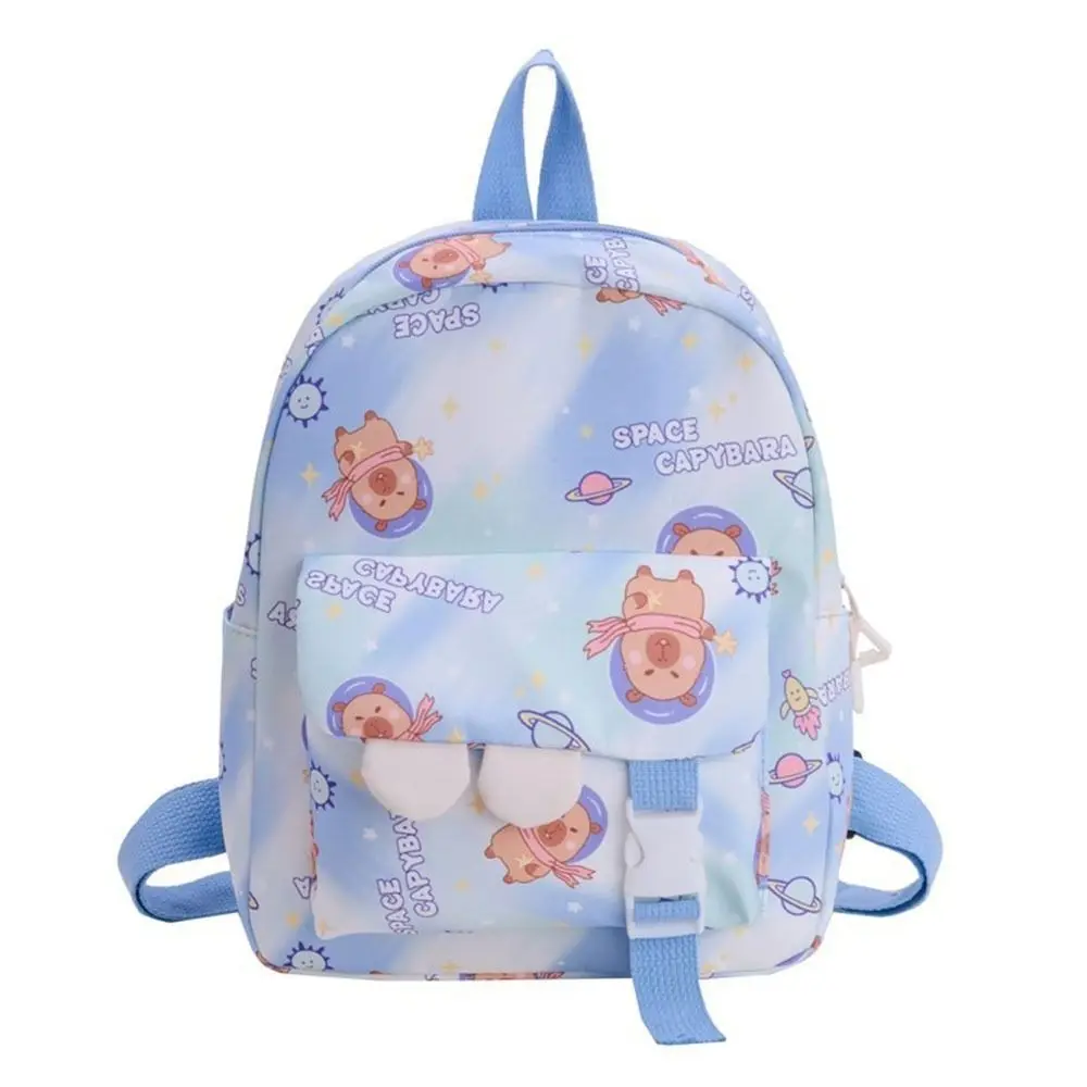 Neue Nylon Schultaschen Capybara Große Kapazität Kinder Rucksack Reise Schultern Rucksack Kinder