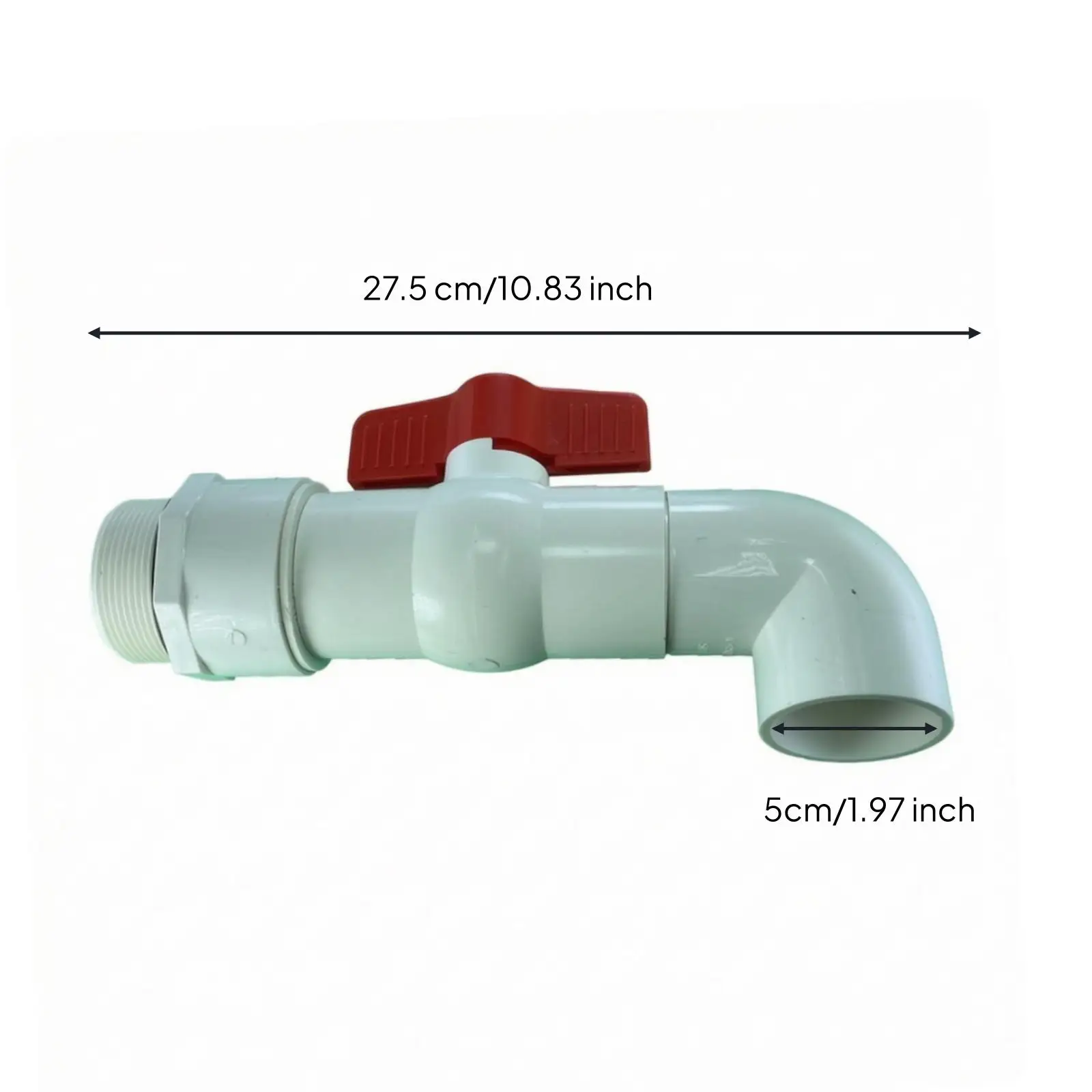 Threaded Drum Drain Valve with Elbow Splash-Leak-Resistant Barrel Discharge Tap
