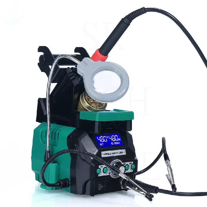 939D+ III Rework Soldering Station Hot Air Soldering Iron LCD Digital Display Welding Station For BGA PCB IC Repair