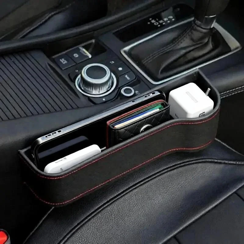 Auto-Sitzspalt-Aufbewahrungsbox, Universeller Organizer für Autositz, Karten-, Handy- und Schlüsselhalter – Detail 4