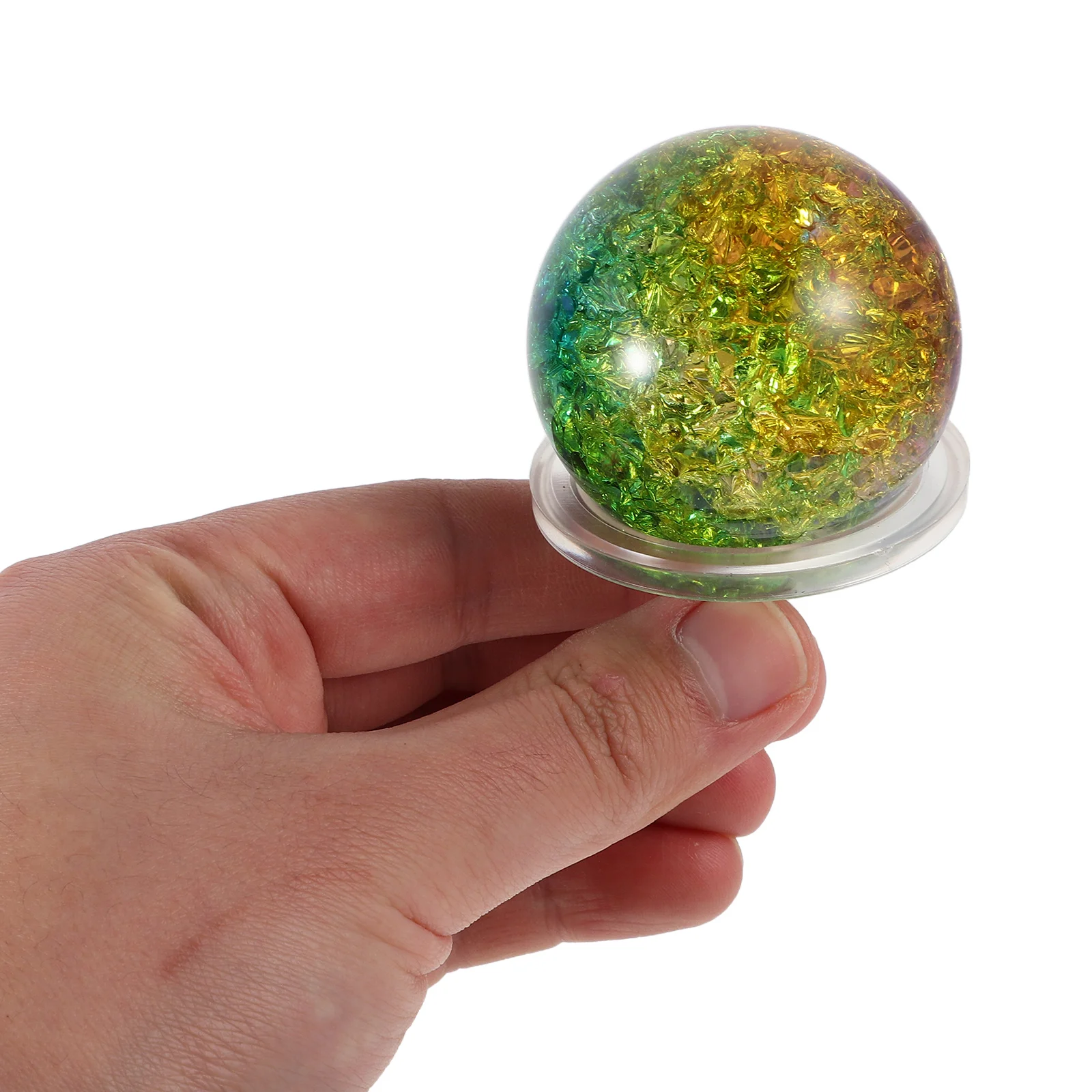 

1Set Decorative Ice Cracked Glass Ball Sculpture Elegant Round Globe for DIY Tabletop Fountain Aquarium Display