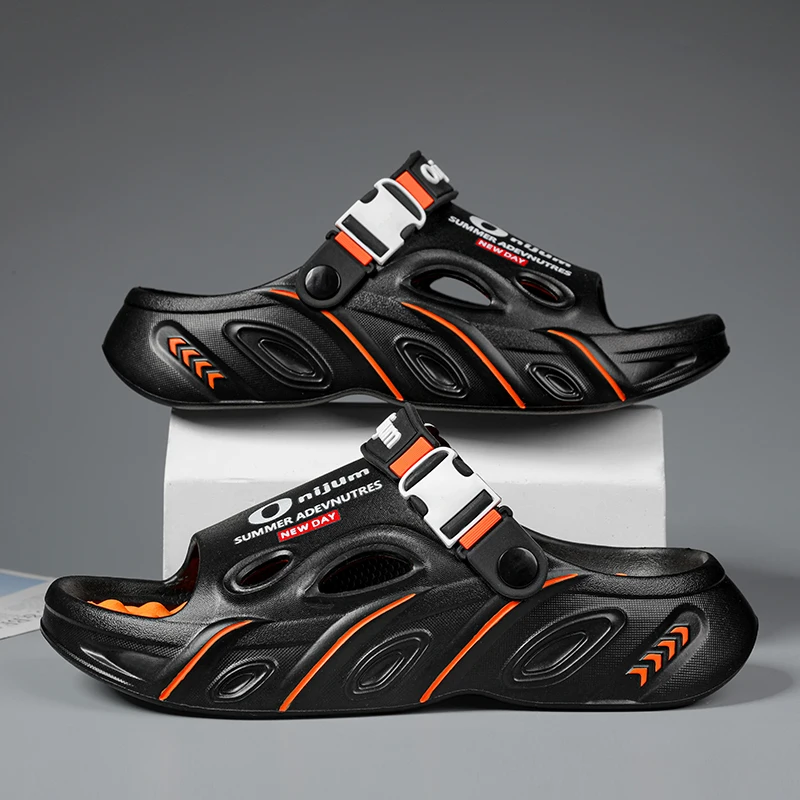 Summer Men's Massage Slippers Indoor Outdoor Sandals Beach Comfortable Soft Slides Clogs Casual Shoes Men Women Home Slippers