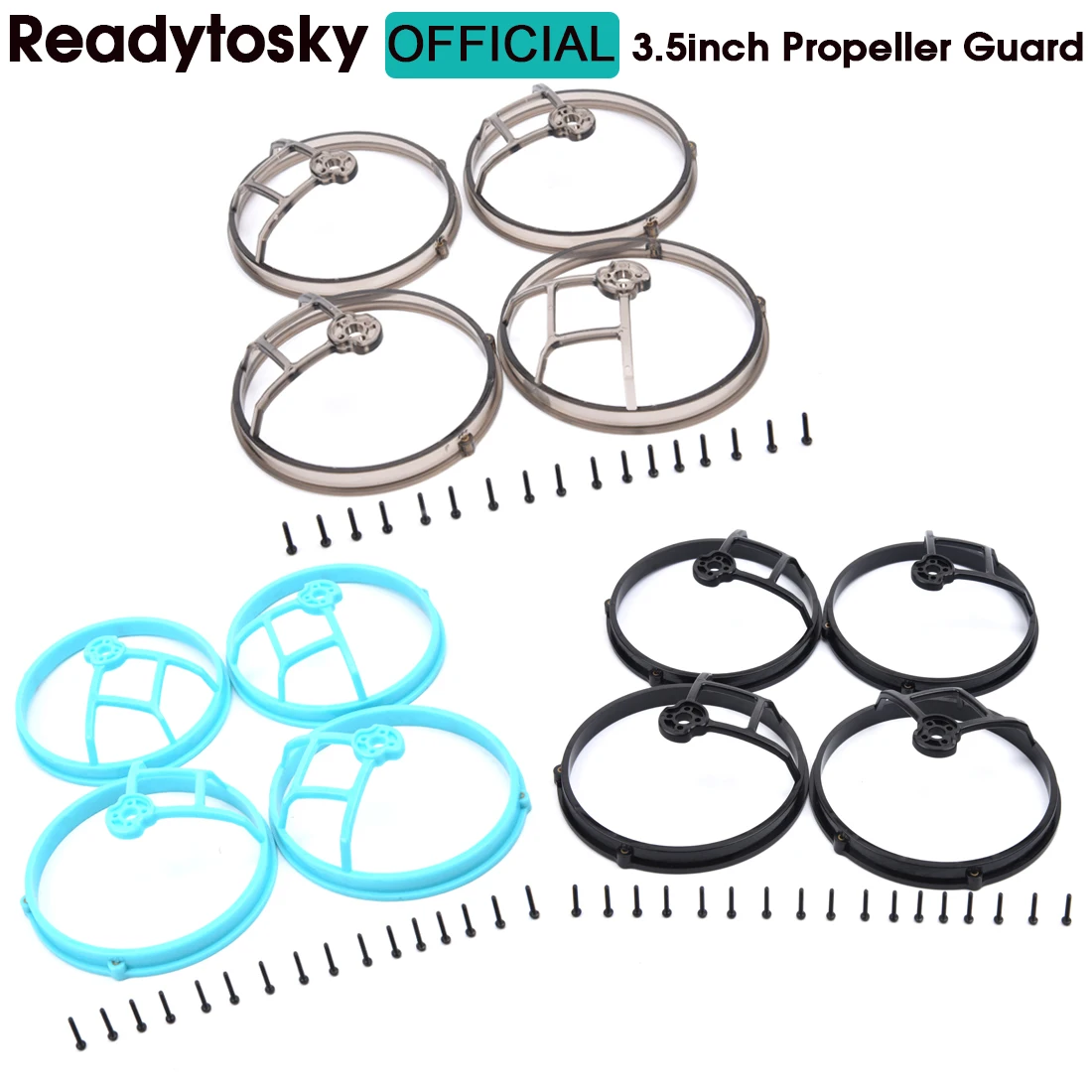 4 PCS 3.5 Inch High Toughness PC 3.5inch Propeller Guard Frame Kit For RC FPV Cinewhoop Ducted Drones D90 Propeller