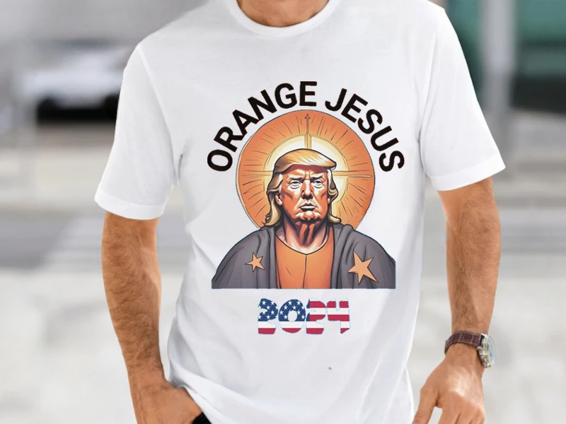 Goth Clothes Jesus Fans Support T-shirts for man  Streetwear Tops Harajuku Kpop Y2k Clothing Men Trump 2024 Alphabet T-shirt