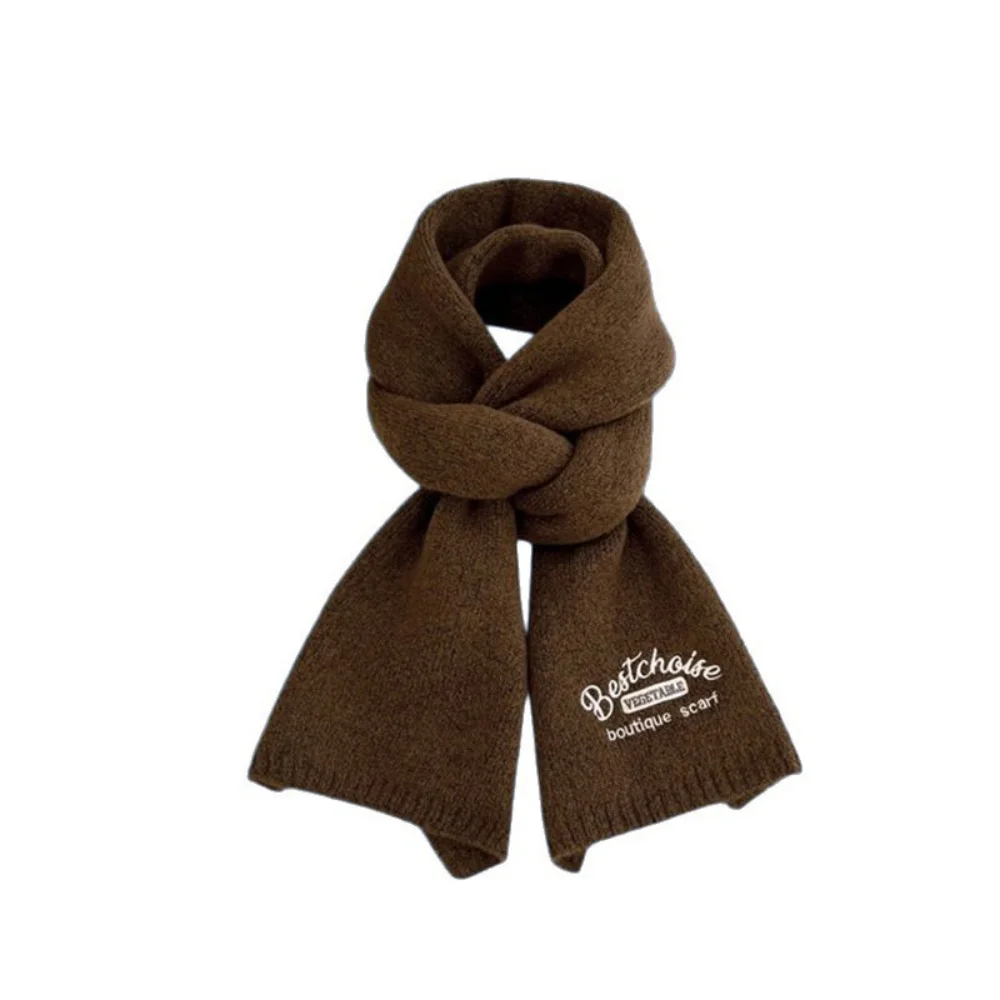 

Зимний шерстяной шарф, модный шерстяной вязаный шарф, корейский утолщенный шарф, мягкий для повседневной носки, зимняя одежда для холодной погоды