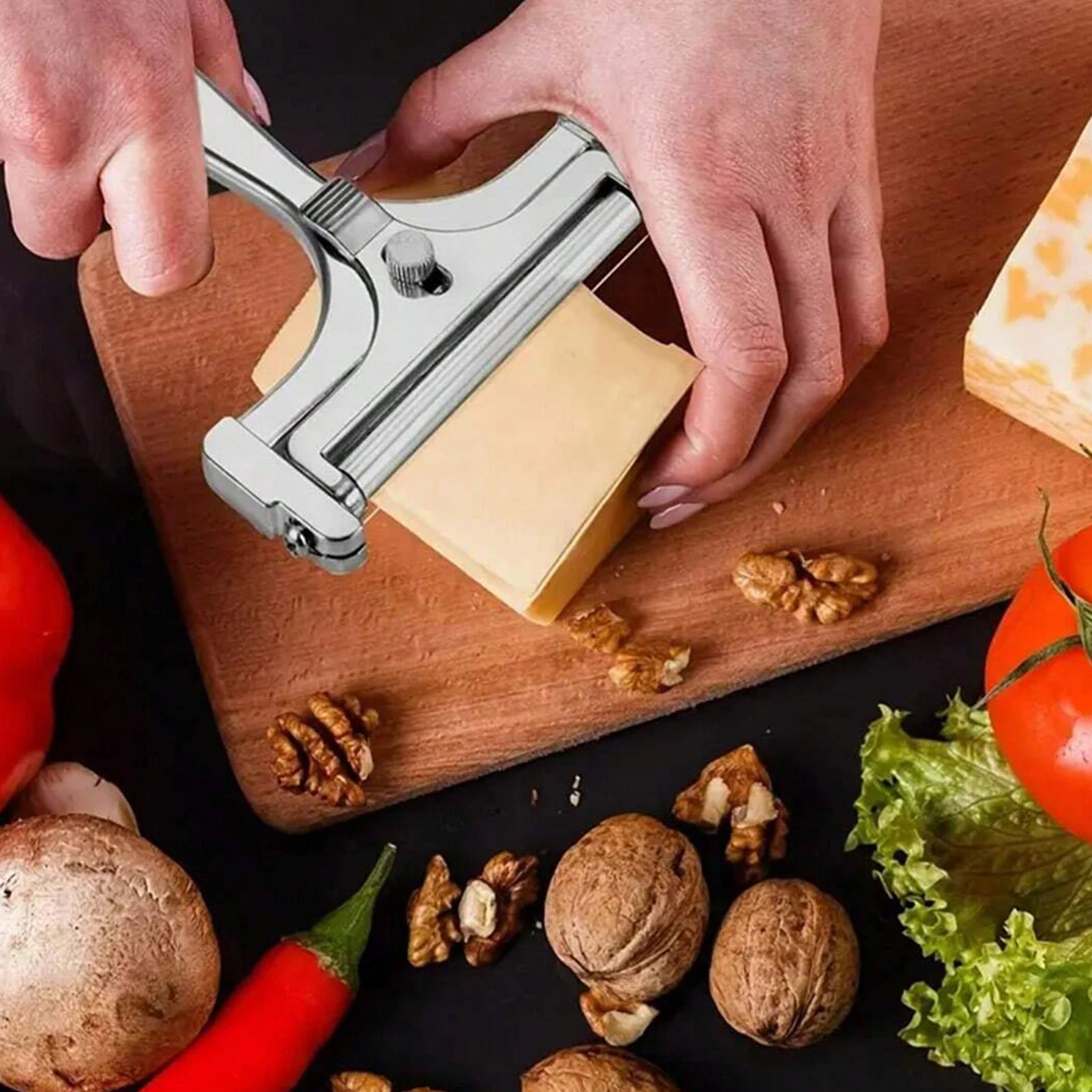 Stainless Steel Cheese Grater Easy to Use and Clean In Seconds Design Suitable for Cheddar Gruyere Raclette