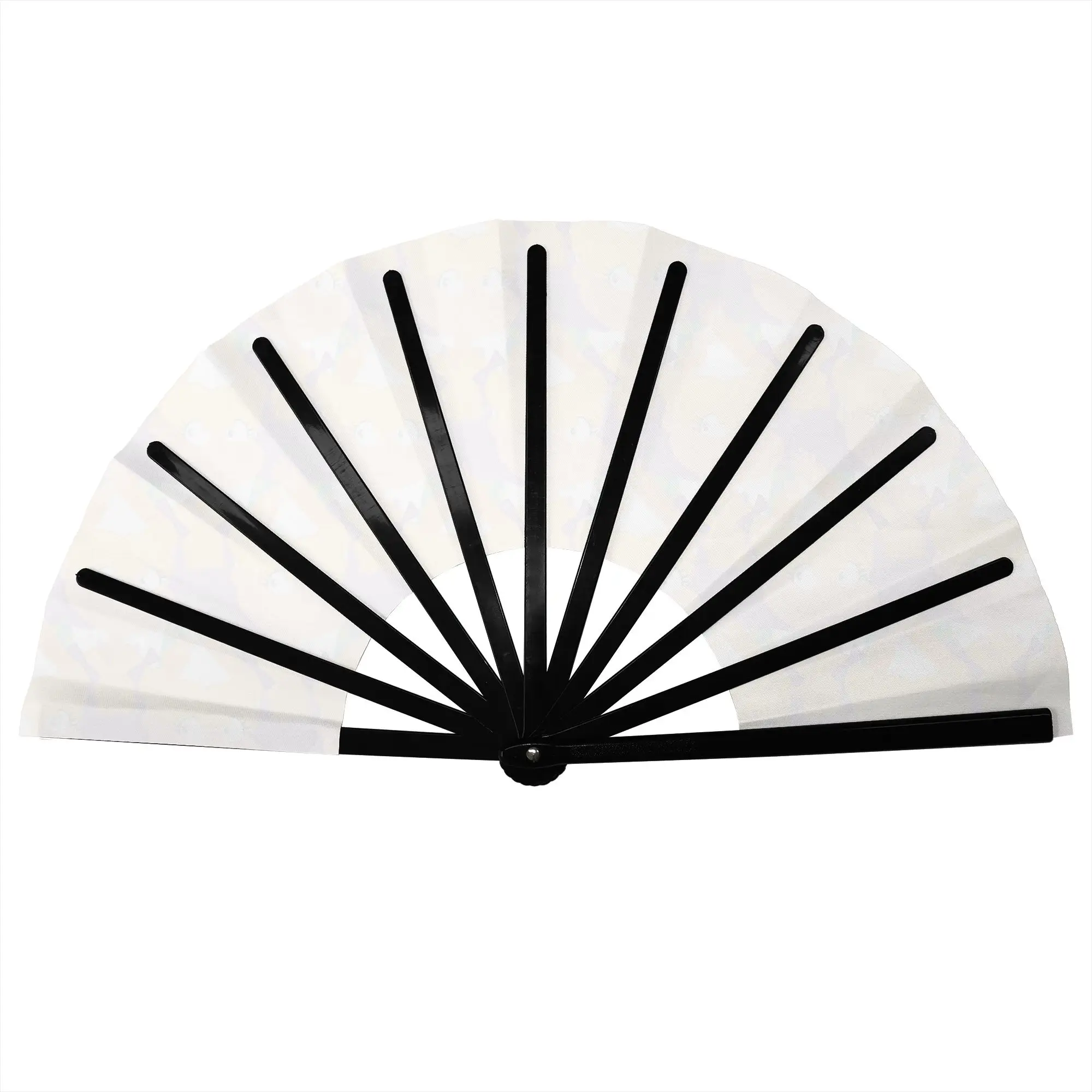 Customized R-Rugrated Manga Portable Pocket Fan Outdoor  Polyester Folding Fan Chinese Dance Handheld Cooling Fans