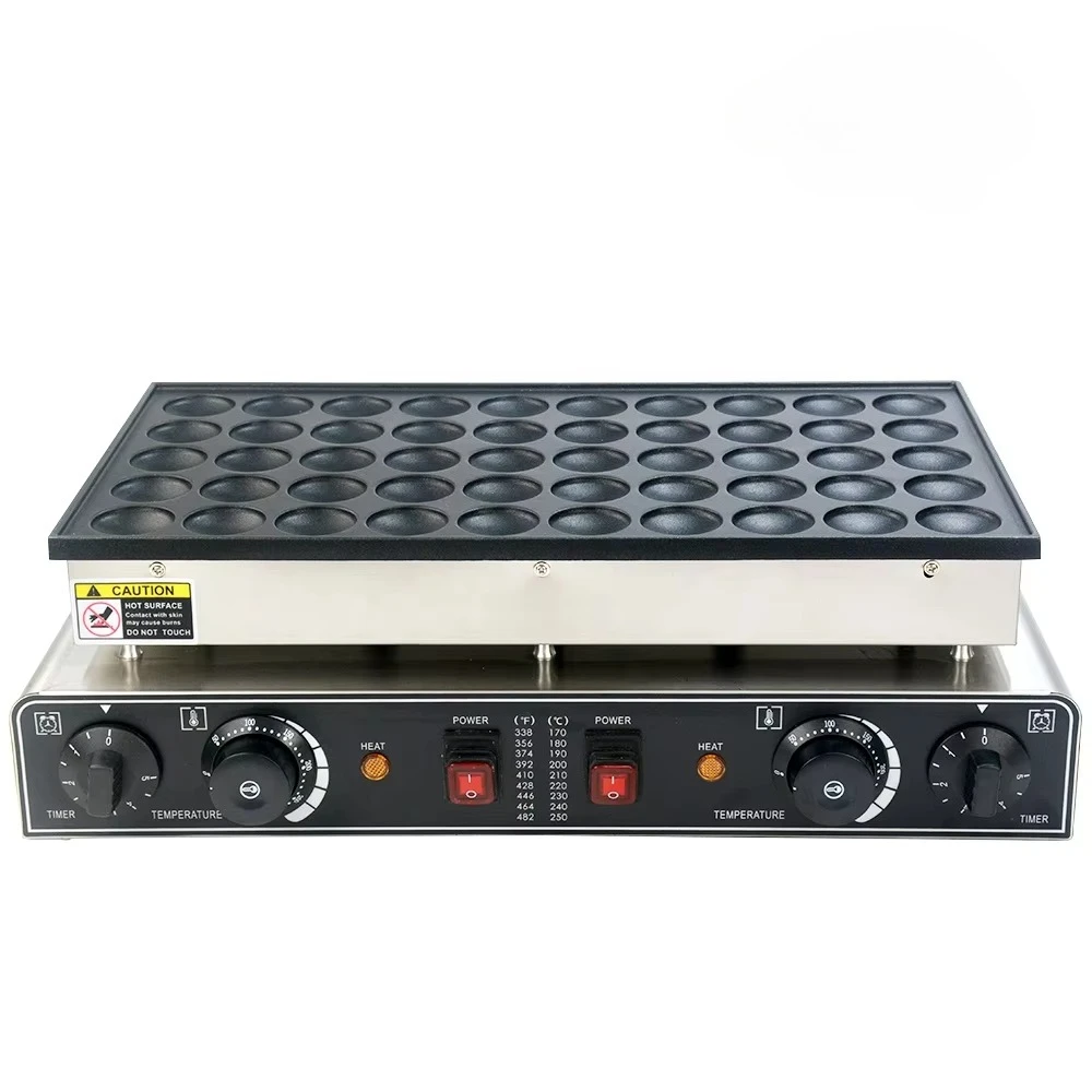 &Factory Price HT-50 Electric 50-Hole Commercial Stainless Steel Mini Muffin & Crepe/Pancake Maker Wholesale & Food Shops 2