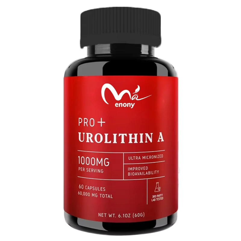 

Капсулы Urolithin A - 1000 мг, 60 капсул для улучшения клеточного здоровья и жизнеспособности, здорового старения, 60000 мг ультрадисперсного порошка.