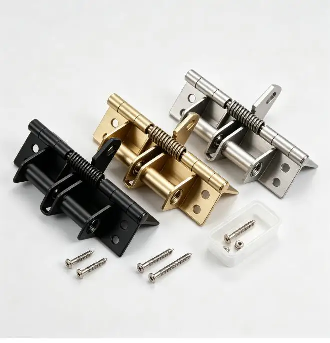 90 Degree Stainless Steel Spring Loaded Hinge Auto Return Door Hinge For Cabinet Screen Door Home Hardware Fitting Spare Part