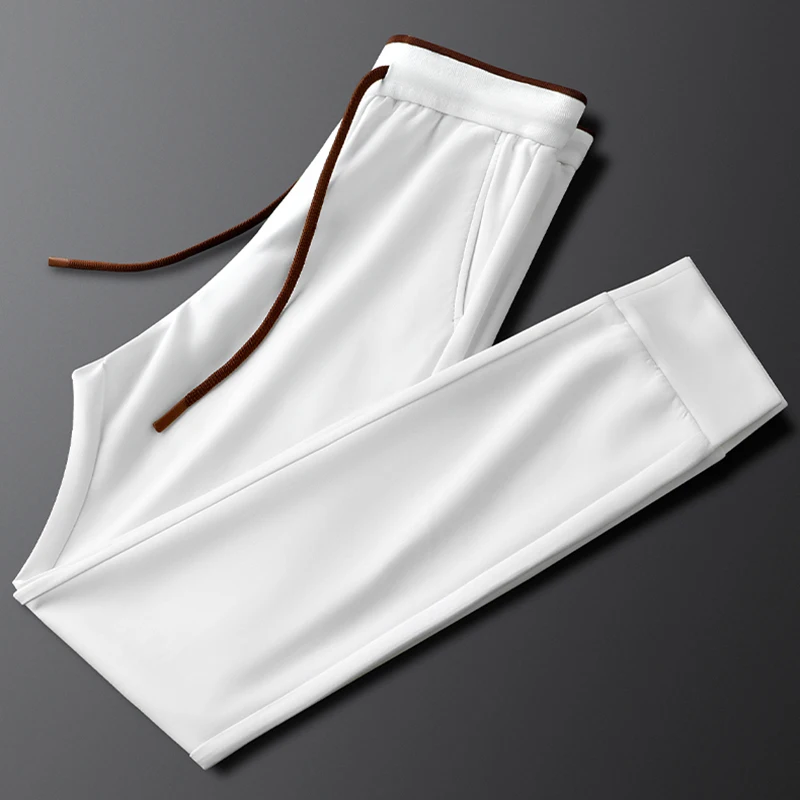 

Summer thin stretch casual sports pants men slim girdle feet men elastic waist sweatpants