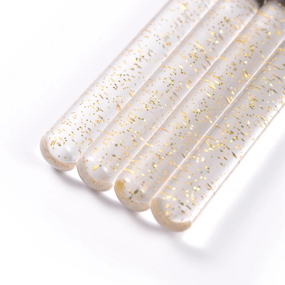 Kolinsky acrílico escova de unhas em forma redonda lidar com escova acrílica escovas de unhas gel construtor manicure escova ferramentas de desenho tamanho 2-18