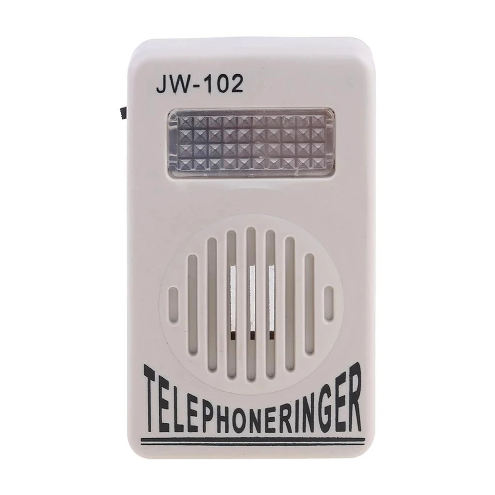 Loud Sound Telephone Ringer Amplifier with Bright Flashing Light Telephone Ring Ringer Amplifier Telephone Answering Accessories