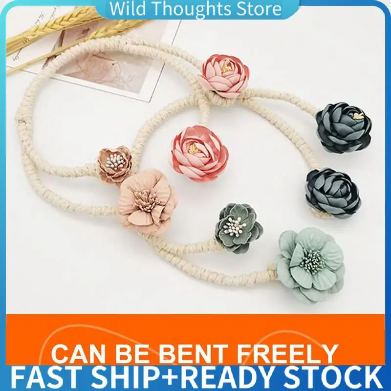 

Flower Curtain Tie Curtain Buckle Versatile Living Room Punch-Free Tie Rope Suitable For A Variety Of Styles-[Qahk]