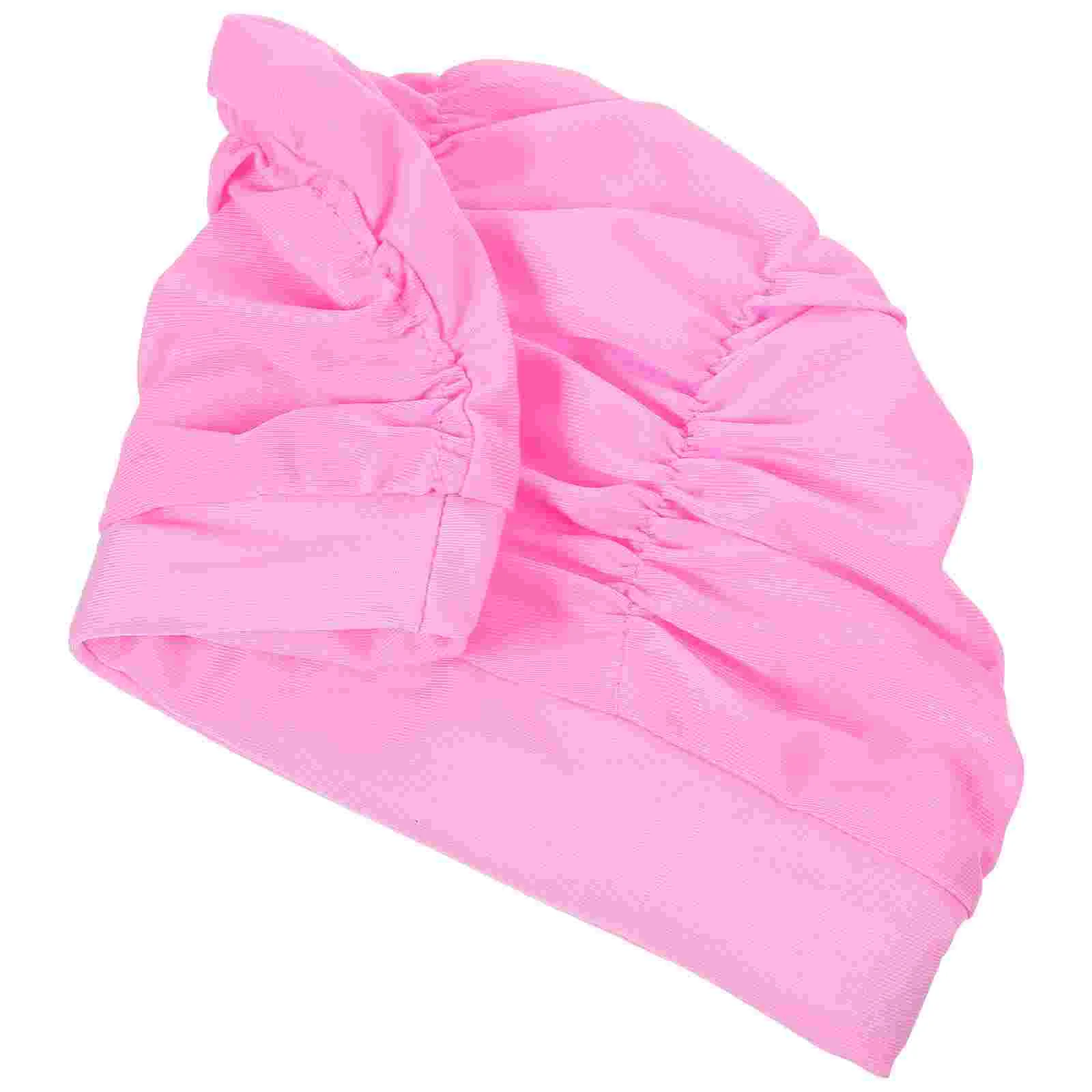 Wear-resistant Swimming Hat Outdoor Wrinkle Swimming Hat Hair Protection Swimming Cap