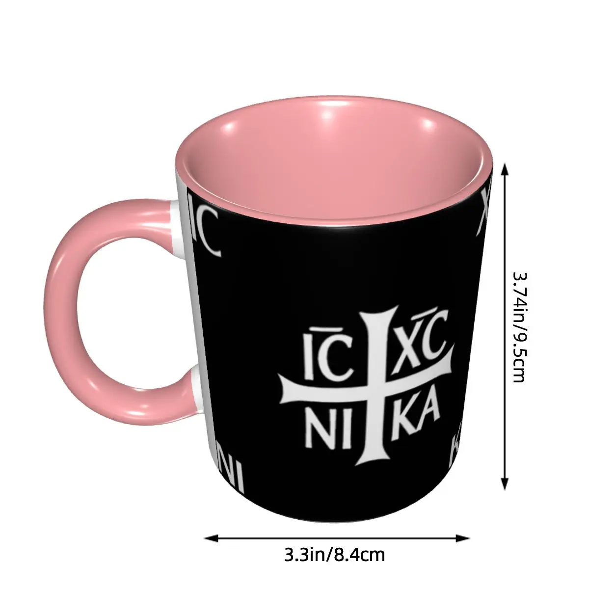 IC XC NIKA Cross Christian Orthodox Jesus Chris Mug Ceramic Coffee Cups Tea Mugs Milk Cup Drinkware Gift for Friends DIY Custom