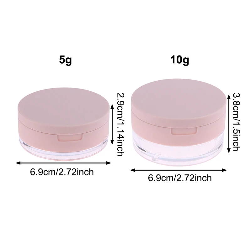 5/10g Empty Air Cushion Puff Box With Powder Puff Mirror Elastic Mesh Portable Makeup Case Container For Loose Powder