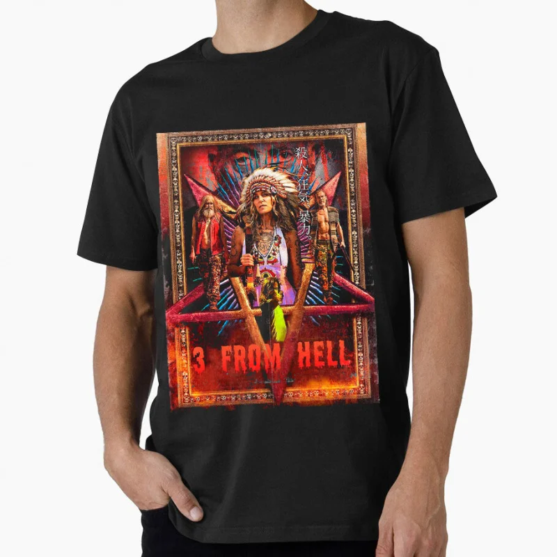 Three From Hell 1225 House Of 1000 Corpses Rob Zombie Sacry Halloween Gift T-Shirt Horror movie Graphic Clothes All size Top