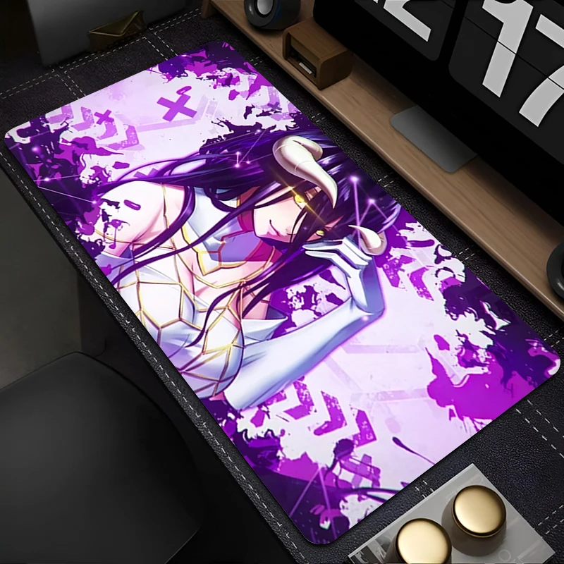 Mouse Pad XXL Extended Mouse Pad Gamer Carpet PC Computer Keyboard Desk Mat O-overlord Albedo Gaming Accessories Large Mousepad