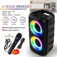 Y-3317 Wireless Speaker with Microphone, Large Boombox Speaker, Stereo Speaker, Subwoofer, Outdoor Wireless Speaker