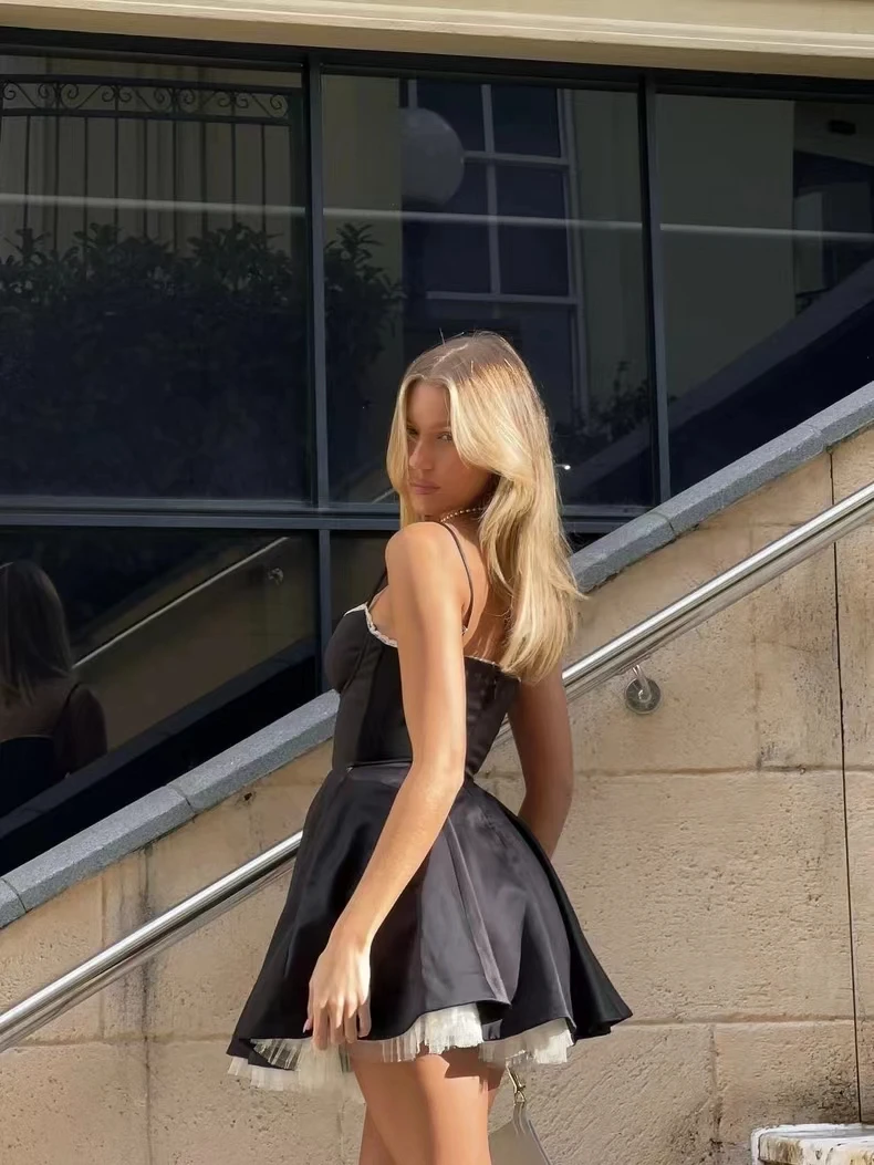 공식 행사 드레스 핑크 패션 파티 댄스 파티 드레스 이브닝 드레스 2025 여름 우아한 가운 스파게티 스트랩 Brithday 옷