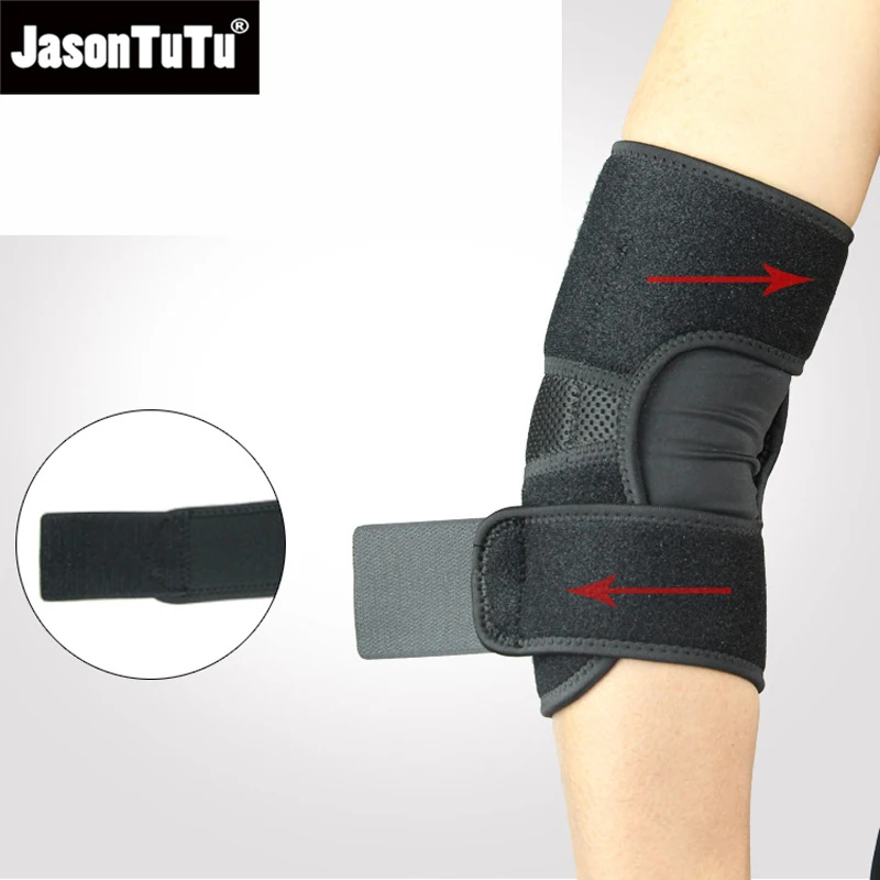 JASONTUTU 1PCS Elbow Brace, Reversible Support Wrap for Joint, Arthritis Pain Relief, Tendonitis, Sports Injury Recovery 