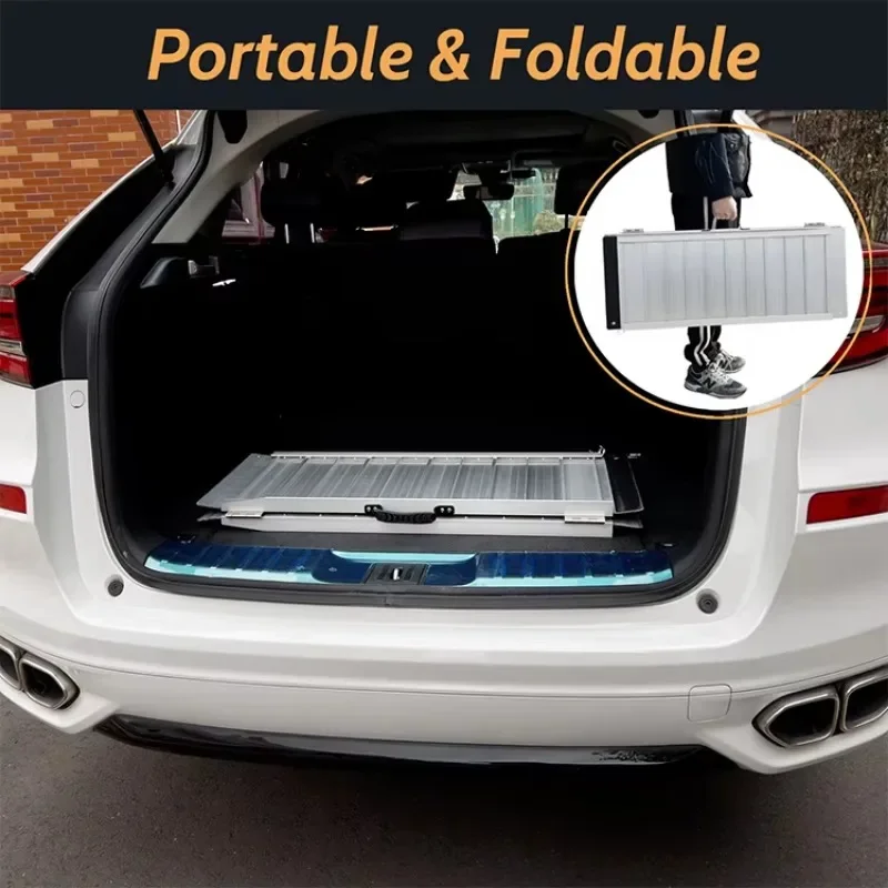 Lightweight Mobile Loading Wheelchair Aluminium Threshold Portable Ramp