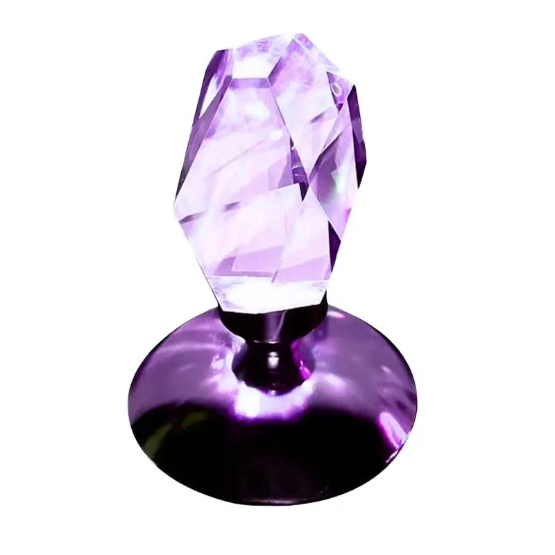 

Crystal Lamps For Bedrooms Gem Shaped USB Crystal Night Light Remote Control Color Changing Dimmable Nightstand Lamp Bedside