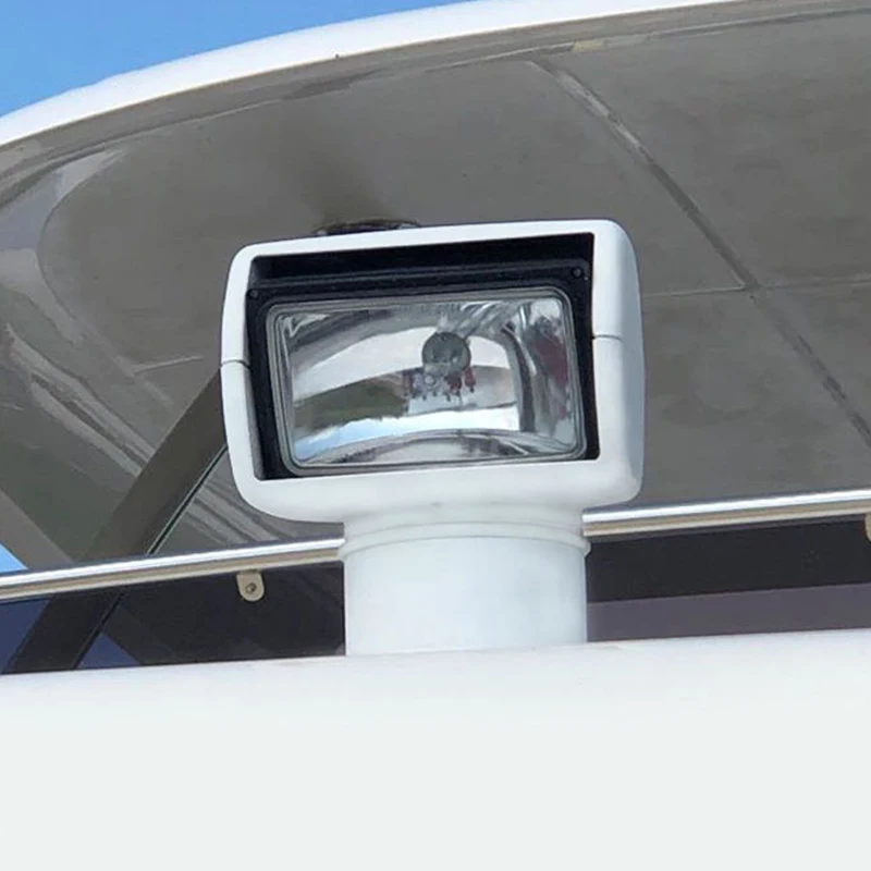 LED Remote Control 10-30V Searchlight Marine Boat Spotlight with Navigation Light PC Plastic 12V Voltage