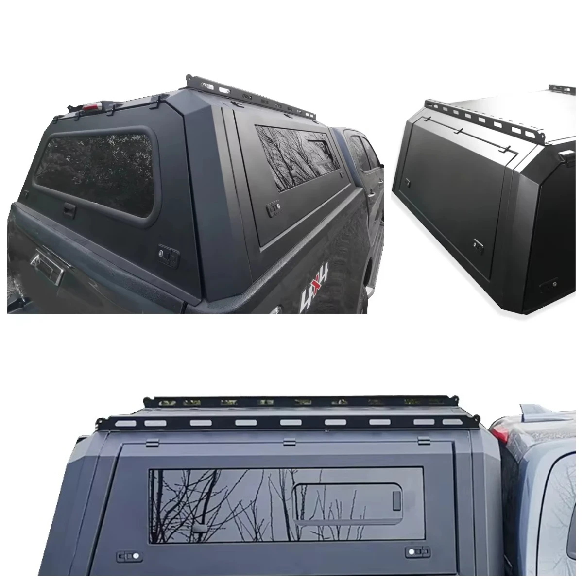 

Dongsui 4x4 Pickup Truck Steel Black Hardtop Canopy for Ranger T6/T7 Hilux NP300 Dmax 2013-2021