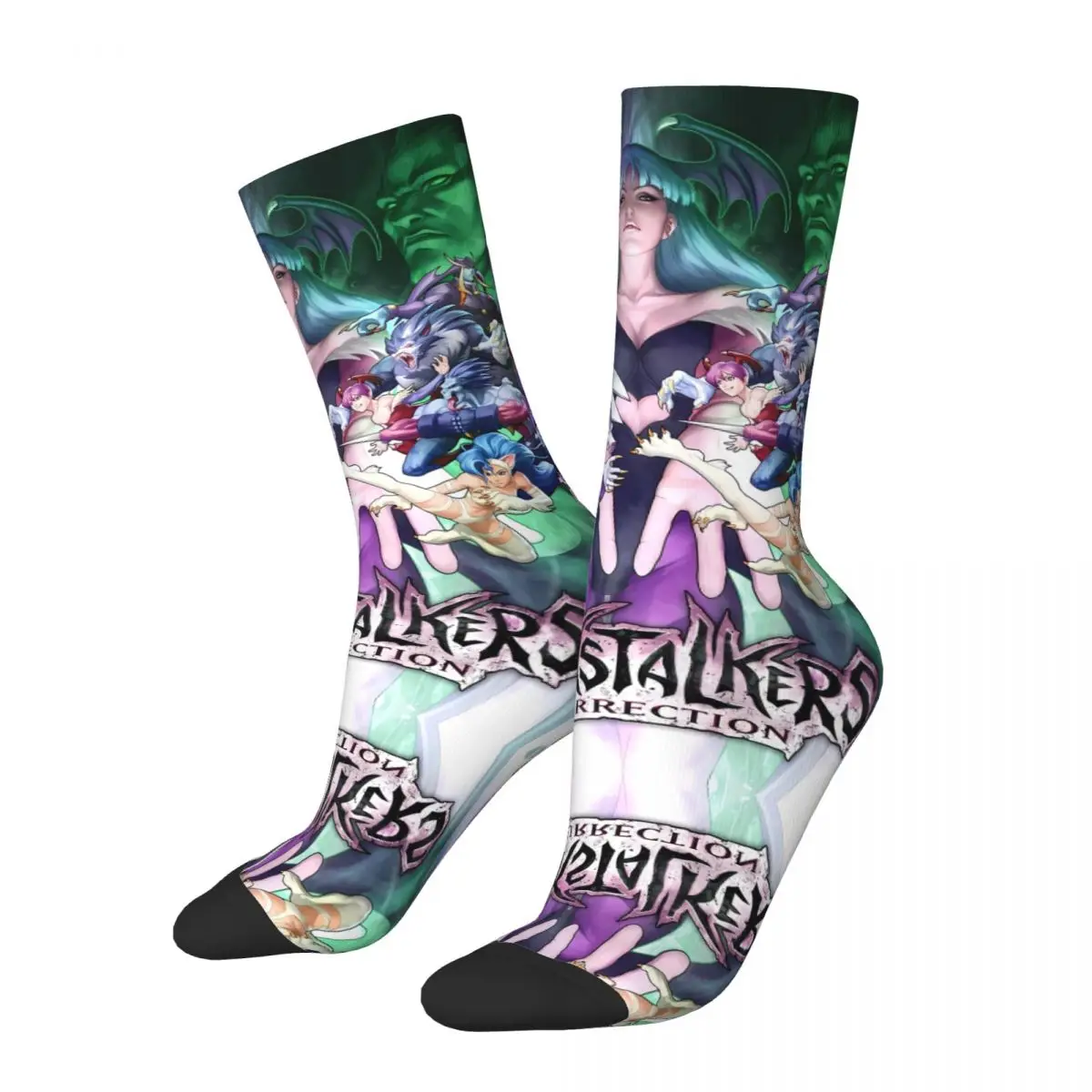 Morrigan Aensland Darkstalkers POLYESTER Unisex Hiking 3D Print Happy Socks