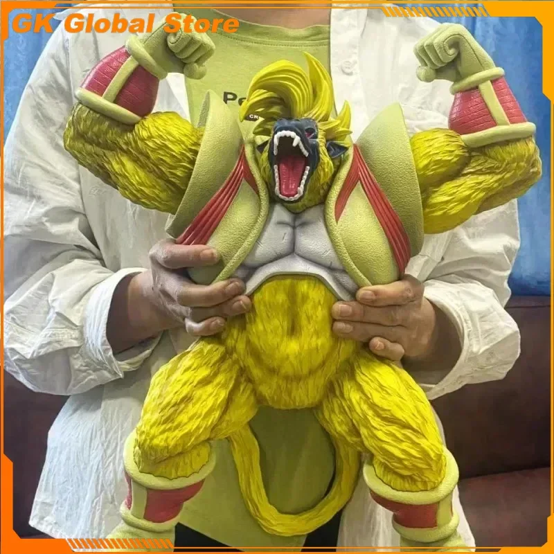 Figura de Dragon Ball de 40cm para bebé, mono dorado, Super Saiyan, 4 adornos periféricos, pantalla de escritorio, figura de acción, regalo, juguetes para niños