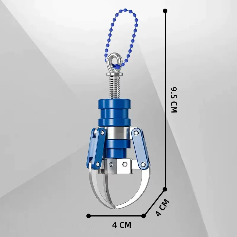 Creative Press Type Catch Dolls Claw Model Keychain Mini Simulation Claw Machine Decompression Keychain Backpack Pendant