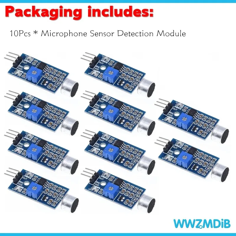 5-10PCS 3pin Voice Sound Detection Sensor Module Intelligent Smart Vehicle Robot Helicopter Airplane Aeroplane Car for Arduino