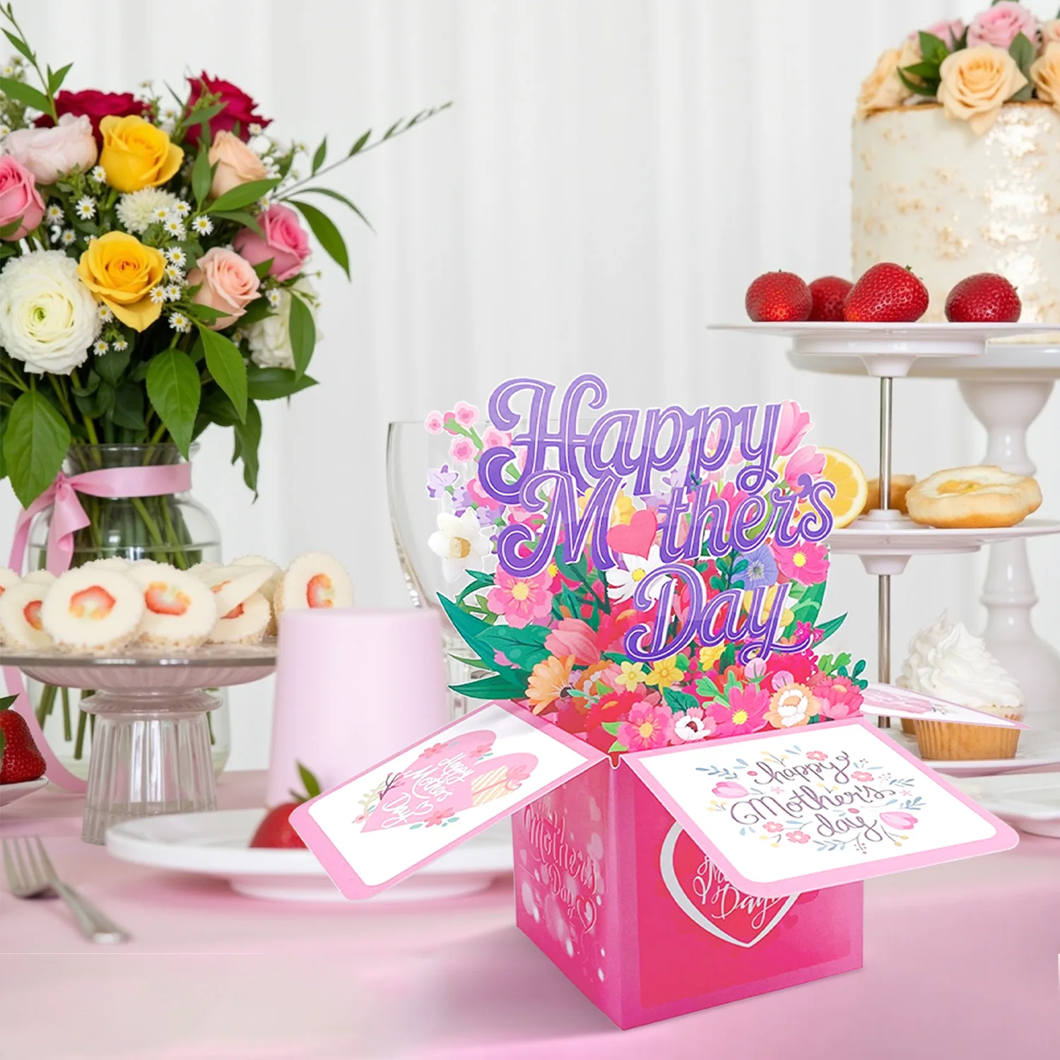 3D Pop-Up-Box Grußkarte „Alles Gute zum Muttertag“ Super Papa Explosionsbox-Karten mit Umschlag Handgemachte Feiertagsgeschenkkarte