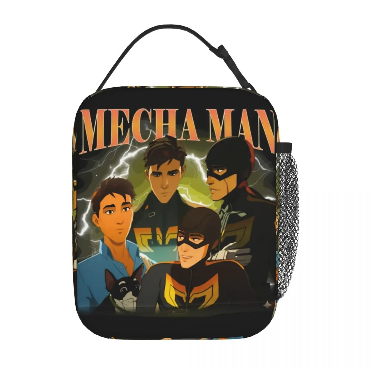 Mecha Men Robert Robertson Dispatch Game معزول أكياس الغداء حقيبة حرارية وجبة الحاويات علب الاغذية حمل الشاطئ السفر